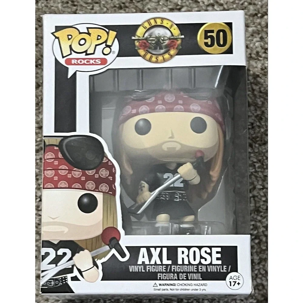 AXL ROSE Guns N Roses Funko POP Rocks 50 Collectible Vinyl Figure - Picture 1 of 6